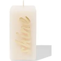 HEMA Kaars 12.5cm 'shine' Crème