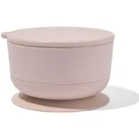 HEMA Schaaltje Met Afneembare Zuignap En Deksel Beige