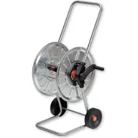 Bradas 212 60 m slanghaspel Trolley 212 ZN Agrati, zilver, 48 x 43 x 88 cm