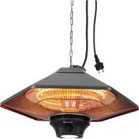 Blumfeldt Terrasverwarmer, Elektrische Infrarood Terrasverwarmer, IP34 Infrarood Terrasverwarmer voor Wintertuin & Buitenruimte, 3 Temperatuurstanden Terrasverwarmer met Afstandsbediening & LED