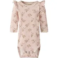 Lil´ Atelier BABY romper met ruches en print - lila Paars Meisjes Stretchkatoen Ronde hals - maat 80