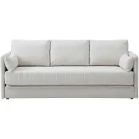 Vente-unique Driezitsslaapbank in beige stof GRECCO