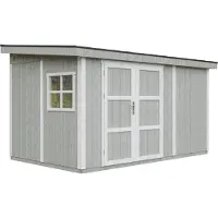 Timbela M939-TUNDRA GREY - LP SmartSide Tuinhuis op houtbasis - 8,68 m² - 248x412xH231 cm - met vloer en verf