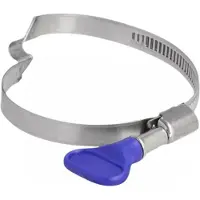 DeLOCK Butterfly Hose Clamp stainless 400 steel with bridge right-handed 50 - 65 mm 5 pieces