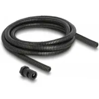 DeLOCK Cable protection sleeve 2 m x 10 mm with PG7 conduit fitting set black