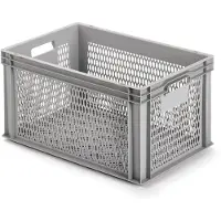 Alutec 75070 Kunststofbox Met raster (b x h x d) 600 x 320 x 400 mm Grijs 1 stuk(s)