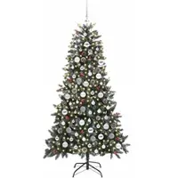 vidaXL - Kunstkerstboom - Groen - 99 - x - 99 - x - 180 - cm - PVC - en - Plastic - en - Staal
