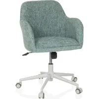 Hjh LIVING Bureaustoel / draaistoel SOLAO HOME bouclé stof mint