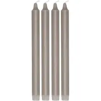 Scandi Essentials Ambiance dinerkaarsen 4-pack 27 cm Taupe