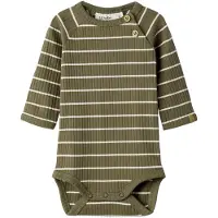 Lil´ Atelier Baby Rompers Nbmkail Ls Slim Body Lil Noos - Bruin - Maat 62