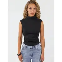 Hiccups for Kids Modal Touch Halve Turtleneck Crop Top
