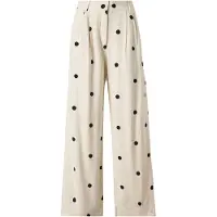Abercrombie & Fitch Bandplooibroek 'SLOANE' crème / zwart