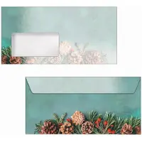 Sigel kerstenveloppen Green Christmas, DIN lang, venster links, 50 stuks
