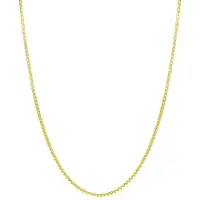 Lucardi Dames plated Ketting venetiaans - Echt Zilver - Ketting - Cadeau - 60 cm - Goudkleurig