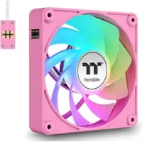 Thermaltake CT120 EX Reverse ARGB Sync PC Cooling Fan Pink 3 Pack PC-ventilator Pink (b x h x d) 120 x 120 x 25 mm