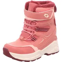 Fashioncenter GmbH Lotto Life kinderlaarzen, geschikt voor meisjes, outdoor, geschikt voor alle weersomstandigheden, model NIZINA TEX, kleur roze-wit, kleur: rood, EU maat: 27