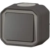 Legrand 069790L Plexo New, drukknop voor FRAP, 10A, stekkerverbinding (SL), IK08, antraciet