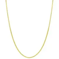 Lucardi Dames plated Ketting venetiaans - Echt Zilver - Ketting - Cadeau - 45 cm - Goudkleurig