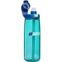 Nalgene - Straw Bottle - drinkfles - waterfles - rietje - 650ml Blue Aqua/Dark Blue Cap Sustain NIEUW!