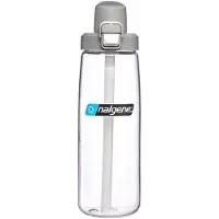 Nalgene - Straw Bottle - drinkfles - waterfles - rietje - 650ml Clear/Gray Cap Sustain NIEUW!