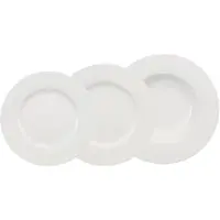 Villeroy & Boch Eetservies Wonderful World White Made in Germany, Fine China porselein (set, 12-delig)