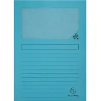 Exacompta Forever Lichtblauwe A4 Onderfolder Pakket - 100 Stukken (4 Eenheden)
