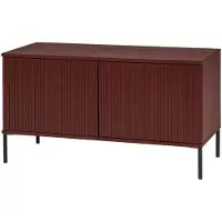 Woood New Gravure Tv Meubel - Grenen - Bordeauxrood - 56x100x44
