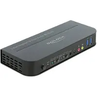 DeLOCK 11482 DisplayPort-switch DisplayPort, HDMI Besturing, Muis, Toetsenbord, Afstandsbediening 3840 x 2160 Pixel