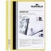 Durable Snelhechtmap Durable Duraplus A4 geel | 25 stuks