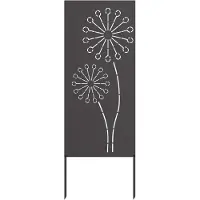 vidaXL - Tuin - Privacy - Scherm - Zwart - 50 - x - 140 - cm - Koudgewalst - staal