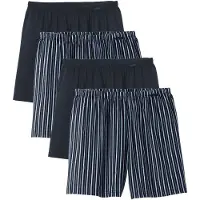 Calida Boxershorts 'Prints Benefits' blauw / donkerblauw / offwhite