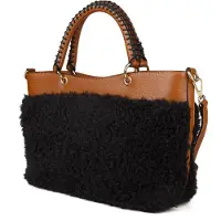 Giulia Tote Bag T.Zwart+Cognac