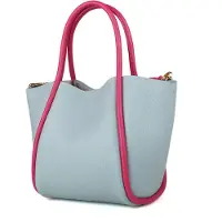 Giulia Tote Bag Luchtblauw Fuxia