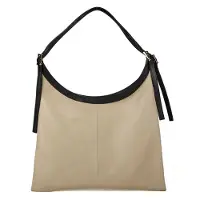 Giulia Handtas Lichtbeige Zwart