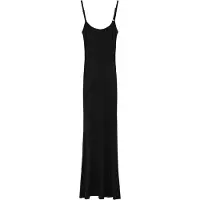 Basiclo Fitted Rib Dress ZWART
