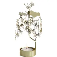 Pluto Design Tall draaiende waxinelichthouder Goud