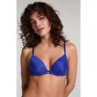 Hunkemoller Voorgevormde beugel bh Plunge Blauw Dames | Maat: 65B