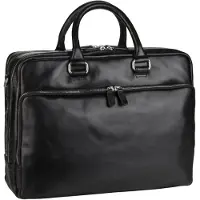 Leonhard heyden Cambridge aktetas leer 40 cm zwart