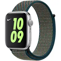 Apple Nike Sport Loop Band voor de Watch | 44/45/46/49 mm - Hyper Crimson / Neptune Green