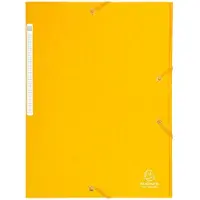 Exacompta 3-flap mappen 17106H Geel Geplastificeerd karton 24 x 32 cm 25 Stuks