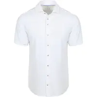 R2 Amsterdam Casual hemd korte mouw solid seersucker short sleeve 132.wspss.031/004