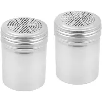 Semoic (Set van 2) Dredge Shakers 10 Oz, Roestvrijstalen Kruidenschudders Bakken/Koken