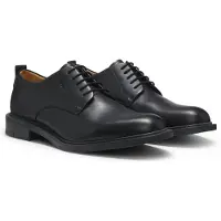 HUGO Derbyschoenen van leer met reliëflogo Maat 39