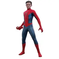 Hot toys Spider-Man: No Way Home beeldje Movie Masterpiece 1/6 Spider-Man (nieuw rood en blauw pak) 28 cm