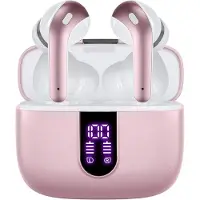 INF Draadloze hoofdtelefoon met microfoon en touchbediening Roze