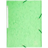 Exacompta 3-flap mappen 17122H Licht groen Manila karton 24 x 32 cm 25 Stuks