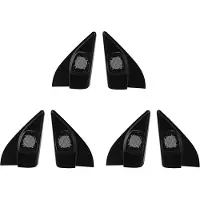 Semoic 6x Autodeurpaneel Audio Hoorn Cover Tweeter Triple-Cornered Speaker Luidspreker Cover Trim voor Maart 2011