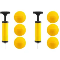 Semoic Viminston Roundnet Game Vervangbare Competitieve Ballen Volleybal 6-Pack met Pomp