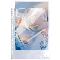 Exacompta 10x Pak van 10 geperforeerde showtassen- gladde PP 9/100ste - 24x32cm - Transparant - 5990E