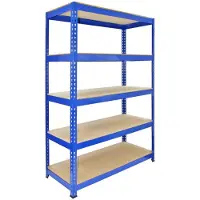 Monster Racking Q-Rax Stellingkast - 120cm x 50cm x 180 cm - 100% boutloos - Draagkracht: 200 kg per plank - opbergrek metaal